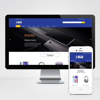 <b>响应式电子产品英文外贸网站模板下载</b>