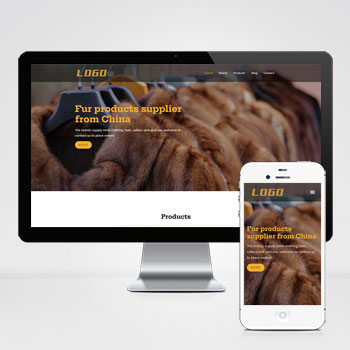 英文外贸女装服装类网站模板下载 探索精