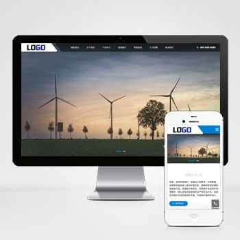 环保企业全屏滚屏大气网站模板下载 免费